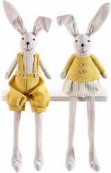 Decorer Set 2 figurine Iepurasi Paste textil 11x7x60 cm (A16.16.49deco)