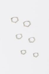 AllSaints fülbevaló 3 pár 37527083SLV041 - ezüst Univerzális méret