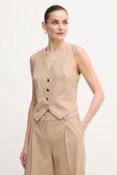 Marciano Guess mellény gyapjú keverékből IRINA bézs, egysoros gombolású, 5GGN06 7294A - bézs 42