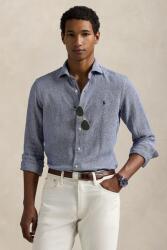 Ralph Lauren len ing galléros, sötétkék, regular, 710968971 - sötétkék XXL
