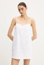 Abercrombie & Fitch vászon ruha bézs, mini, egyenes, KI159-5696 - bézs L