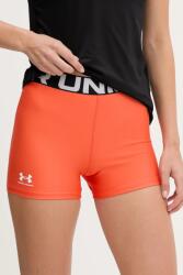 Under Armour edzős rövidnadrág Authentics piros, nyomott mintás, közepes derékmagasságú - narancssárga M