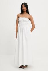 ANSWEAR pamut ruha fehér, maxi, harang alakú - fehér S/M - answear - 22 990 Ft