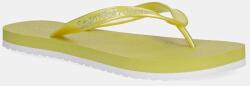 Calvin Klein Jeans flip-flop THONG+ TPU METALLIC zöld, lapos talpú, YW0YW01720 - zöld Női 40
