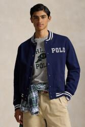 Ralph Lauren pamut melegítőfelső sötétkék, sima, 710972666 - sötétkék M