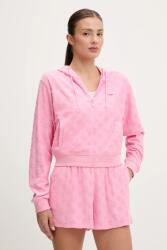 GUESS felső PEONY rózsaszín, mintás, kapucnis, V5GQ00 KCT02 - rózsaszín XL