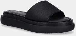 Calvin Klein papucs FLATFORM SLIDE - JACQ fekete, platformos, HW0HW02461 - fekete Női 38