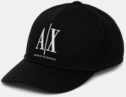 Armani Exchange pamut baseball sapka fekete, nyomott mintás, XW001179 AF14711 - fekete Univerzális méret