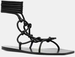 Rick Owens Lilies bőr szandál Penta fekete, LI01E4808 - fekete Női 37