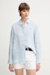 Tommy Hilfiger len ing galléros, relaxed, WW0WW44679 - kék 44