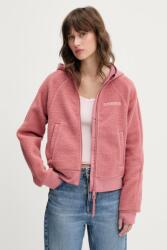 Superdry gyapjú pulóver narancssárga, sima, kapucnis, W2012288A-9KS - narancssárga M