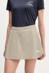 Jack Wolfskin sportos szoknya Prelight Swift zöld, mini, egyenes, A63787 - zöld S