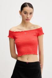 Tommy Hilfiger felső narancssárga, sima, DW0DW20238 - narancssárga S