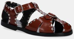 Bally bőr szandál barna, WF0043 - barna Női 40