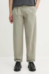 APC A. P. C. pamut nadrág pantalon willow zöld, egyenes, COGBJ. F08486 - zöld 34