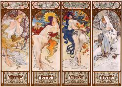 Interdruk - Puzzle Mucha: Four Seasons - 1 000 piese