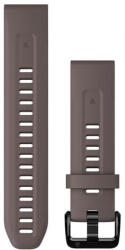 Garmin QuickFit Strap 20mm, silicon, gri, catarama neagră (Fenix 7S/6S/5S)