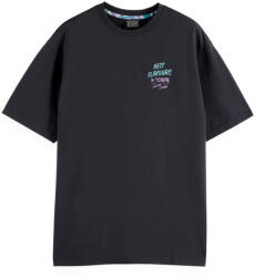 Scotch & Soda T-Shirt Relaxed-Fit Front And Back Artwork 180050 0157 washed black (180050-0157)