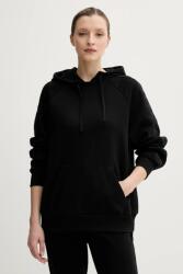 Giorgio Armani pamut melegítőfelső fekete, nyomott mintás, kapucnis, XW000500 AF12804 - fekete XS