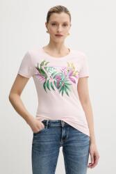 Guess t-shirt rózsaszín, W5GI07 J1314 - rózsaszín M