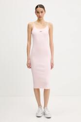 Tommy Hilfiger ruha rózsaszín, midi, testhezálló, DW0DW20330 - rózsaszín M