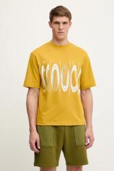 Oakley t-shirt sárga, nyomott mintás, FOA406837 - sárga S