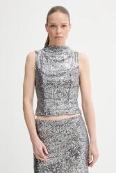 Alohas felső Carla ezüst, nyomott mintás, R100764 - ezüst XS