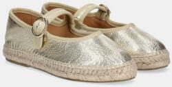 Answear Lab bőr espadrilles sárga - arany Női 41