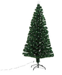 Flippy Brad Artificial de Craciun, Flippy, 1.80 m inaltime, Verde, Becuri Led incluse in ramuri, Diametru inferior 137 cm, Interior Exterior (teo-111717)