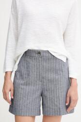 United Colors of Benetton vászonkeverék rövidnadrág mintás, magas derekú, 49KBD901X - kék 40