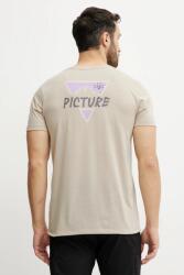 Picture t-shirt Timont bézs, nyomott mintás, MTS1258 - bézs M
