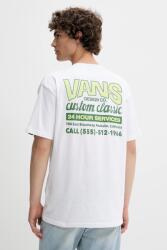 Vans pamut póló fehér, nyomott mintás, VN000M60WHT1 - fehér L
