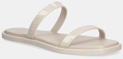 Calvin Klein papucs DOUBLE BAR SLIDE - JELLY bézs, HW0HW02417 - bézs Női 41