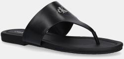 Calvin Klein Jeans flip-flop FLAT SANDAL TOEPOST MG fekete, lapos talpú, YW0YW01691 - fekete Női 41