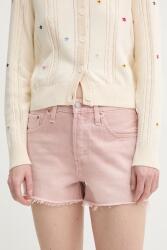 Levi's farmer rövidnadrág sima, magas derekú - rózsaszín 30