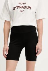 EA7 Emporio Armani rövidnadrág fekete, sima, közepes derékmagasságú, AF12484.7W000112 - fekete XL