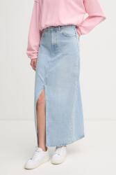 Pepe Jeans pamut farmerszoknya MAXI SKIRT HW STUD maxi, egyenes, PL901211R - kék XL