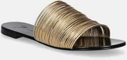 Giuseppe Zanotti bőr papucs Nuvoroll sárga, női, E500052.003 - arany Női 38
