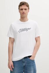 Tommy Hilfiger pamut póló fehér, nyomott mintás, MW0MW38642 - fehér XL