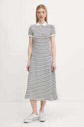 Tommy Hilfiger ruha fehér, midi, harang alakú, DW0DW20383 - fehér M