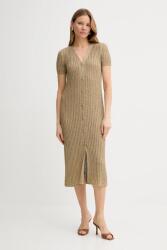 TWINSET ruha zöld, midi, testhezálló, 251TT3190 - zöld L