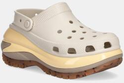 Crocs papucs Classic Mega Crush Clog bézs, platformos, 207988.0LM - bézs Női 41/42