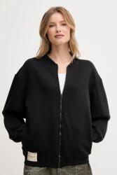 Alpha Industries felső Studio Edition Fleece Bomber wmn fekete, sima, 156030 - fekete M