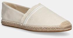 Tommy Hilfiger espadrilles FRINGE CANVAS CLOSED ESPADRILLE - bézs Női 40