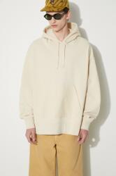 Vans pamut melegítőfelső Premium Standards Baggy Fleece Po LX bézs, férfi, sima, kapucnis, VN000GVSCHW1 - bézs XL