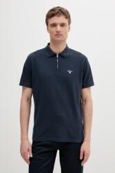 Barbour pamut póló Hingham Polo Shirt sötétkék, sima, MML1458 - sötétkék XL