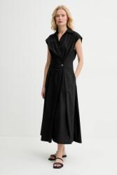 APC A. P. C. pamut ruha robe athena fekete, midi, harang alakú, COEVD. F35149 - fekete 40