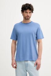 Calvin Klein pamut póló sima, LV04LB275G - kék XL
