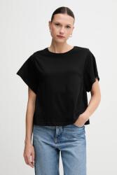 United Colors of Benetton pamut póló fekete, 3U53D109U - fekete XS