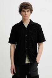 HUGO BOSS pamut ing galléros, fekete, regular, 50539351 - fekete L